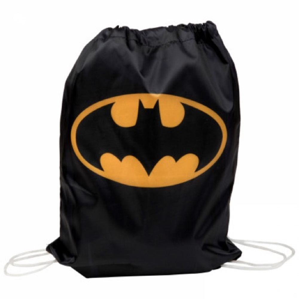 Batman Nylon Cinch Bag Water Resistant Backpack
